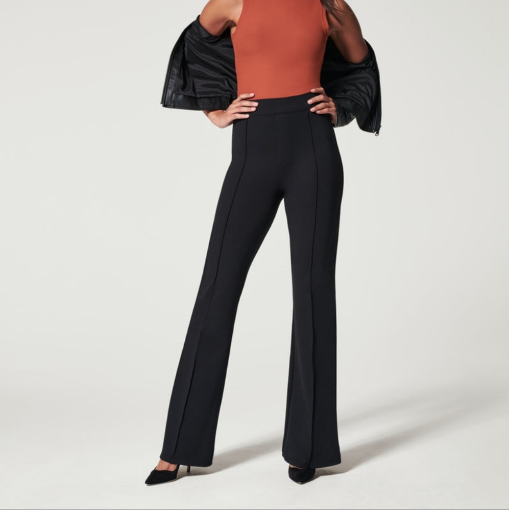 Spax high waisted flare ponte pants black‎ size m